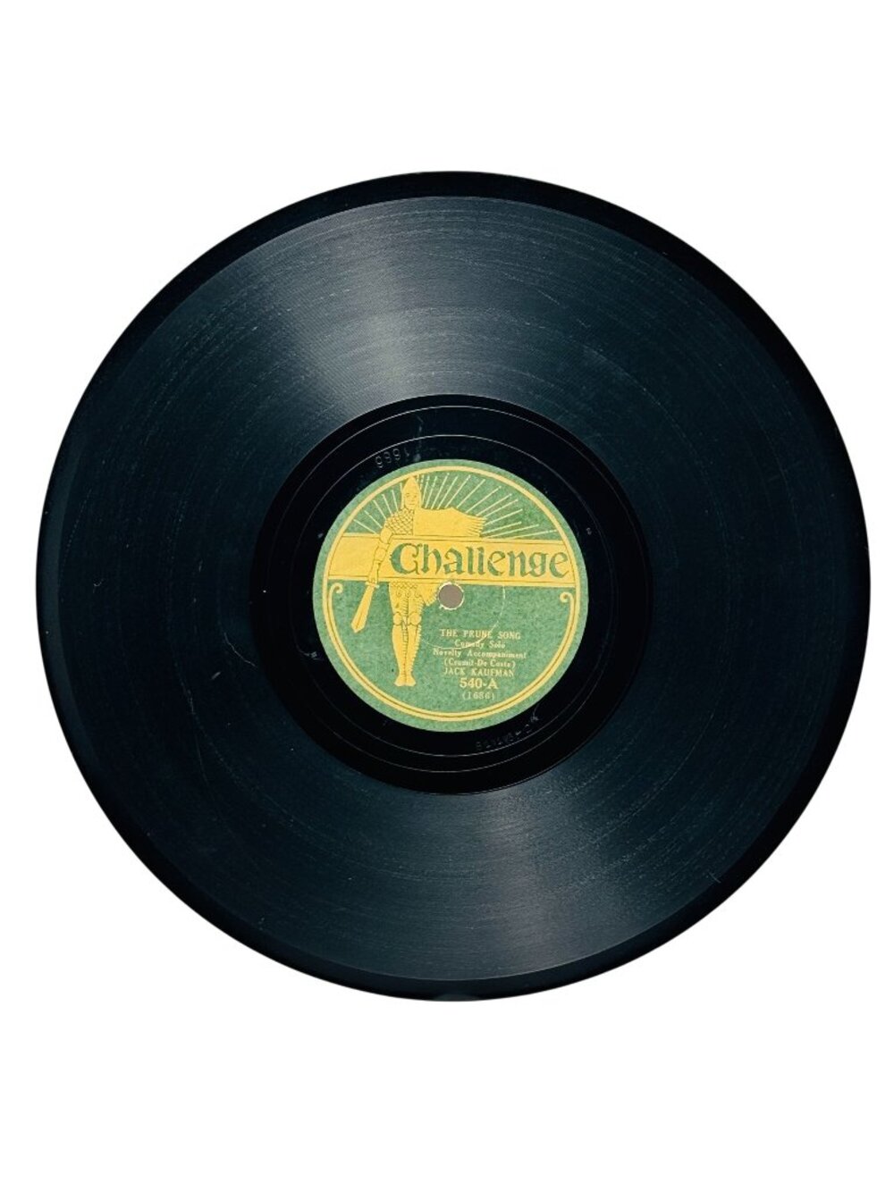Jack Kaufman The Prune Song / The Bum Song 10 Inch Shellac 78 RPM Challenge 540